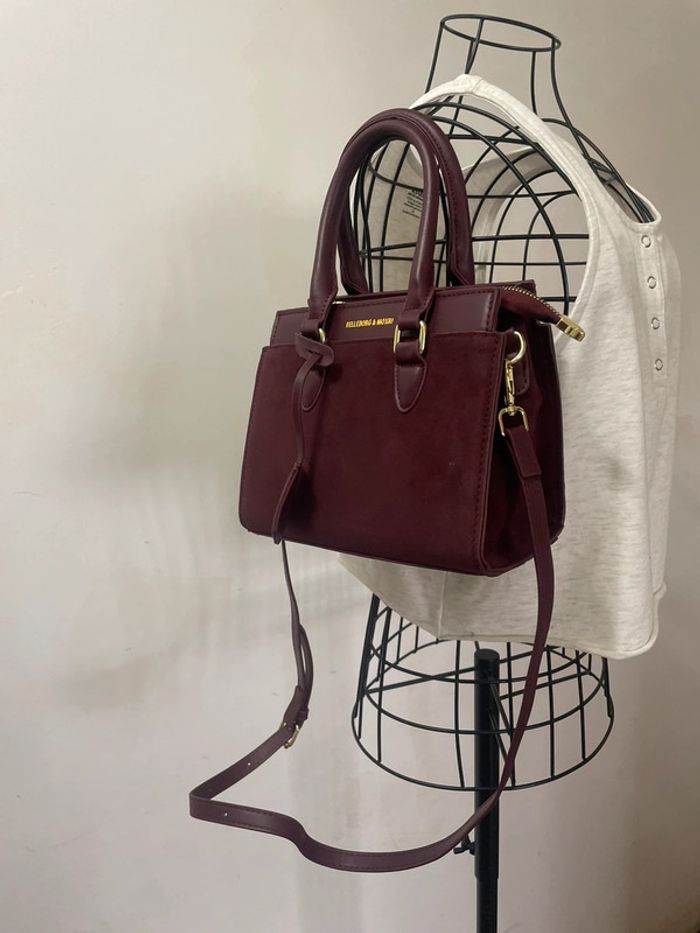 Sac Fourre-Tout Élégant Bordeaux pour Femme - Chic Couleur Unie - photo numéro 6