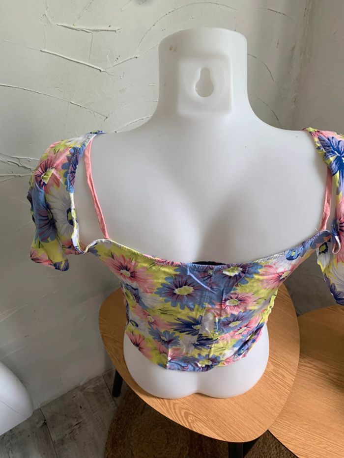 Blouse été fleurie taille 38 - photo numéro 5