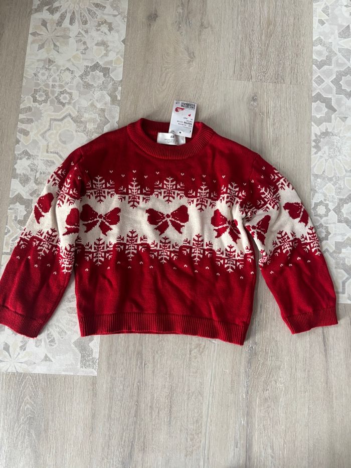 Pull de Noël fille 4-5 ans