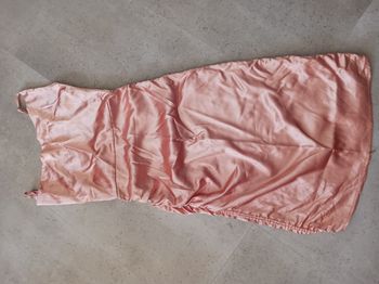 robe saumon satin taille XS