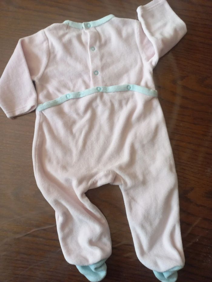 Pyjama rose "j'aime les câlins" Tissaia 6mois - photo numéro 2