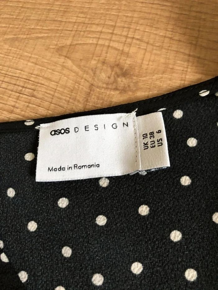 Robe noire à pois blancs ASOS taille EU 38 jamais portée - photo numéro 14