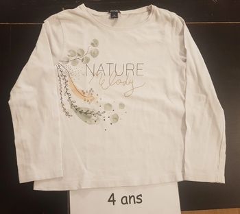 T-shirt ml nature melody 4 ans