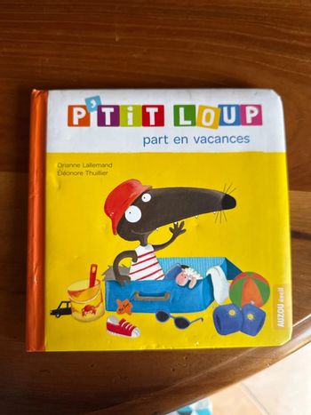 Livre p’tit loup part en vacances auzou éveil