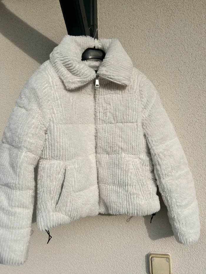 Manteau doudou blanc - photo numéro 4