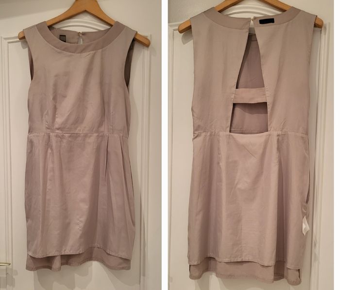 Vero Moda Robe TFr40/TL-Beige/Ecru- Sans manche, Doublée avec Dos Fantaisie en TBE - photo numéro 5
