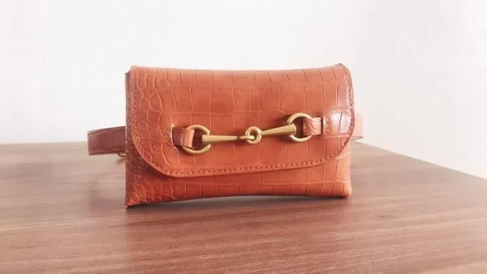 Sac ceinture marron clair - photo numéro 2