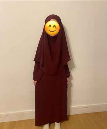Ensemble abaya et khimar fille 