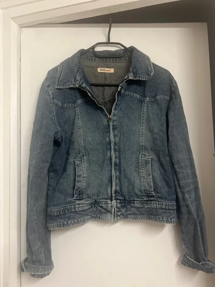 Veste en jeans vintage - taile S - bon état (voir photo) - photo numéro 2