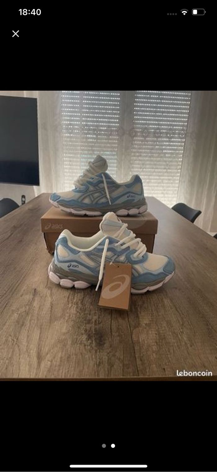 Asics gel nyc bleu blanc enfant 34 - photo numéro 2