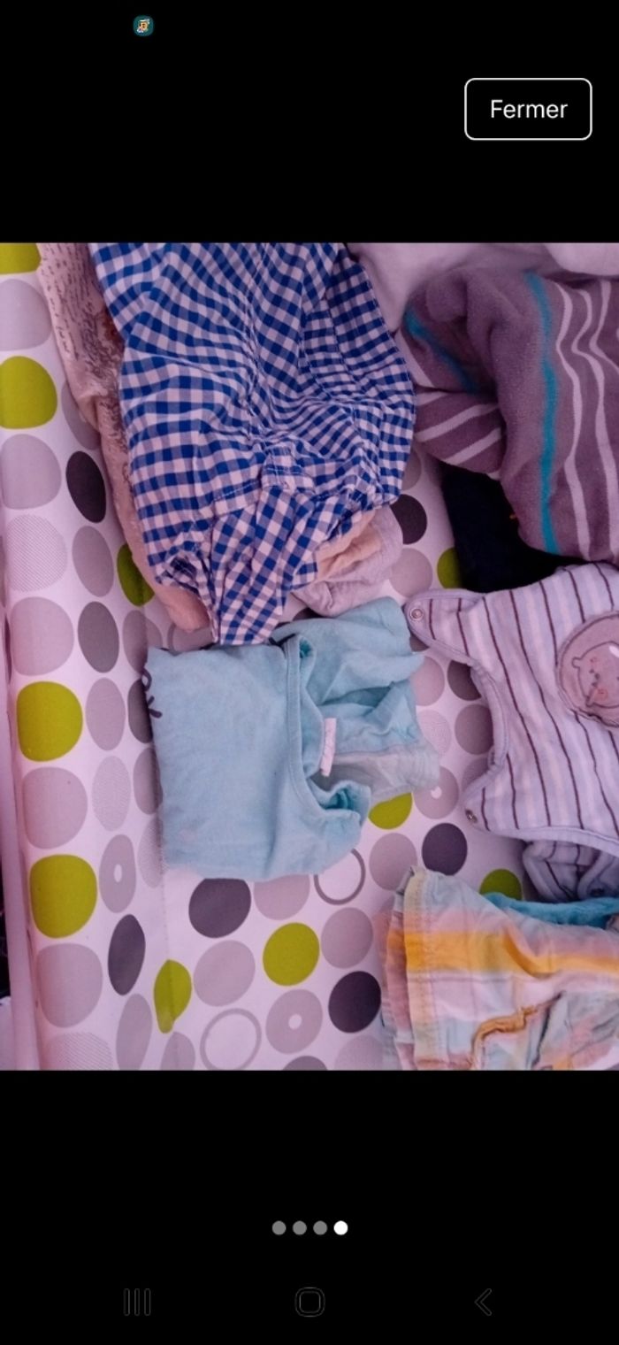 Lot vêtements bebe garçon taille 9 mois