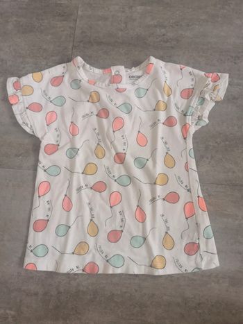 T-shirt bébé fille 2 ans comme neuf