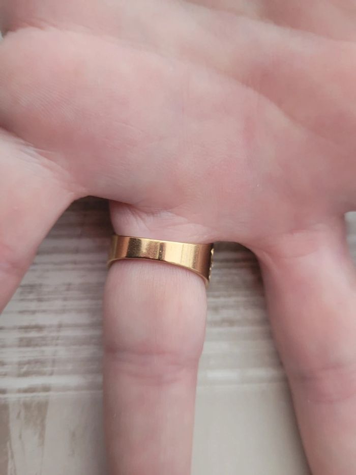 Bague en acier inoxydable taille 55 - photo numéro 5