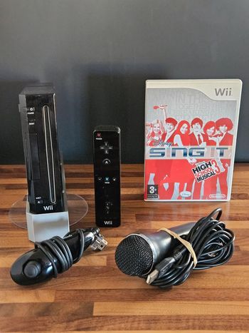 Nintendo Wii noir # Pack High School Musical 3 ( Karaoke ) #