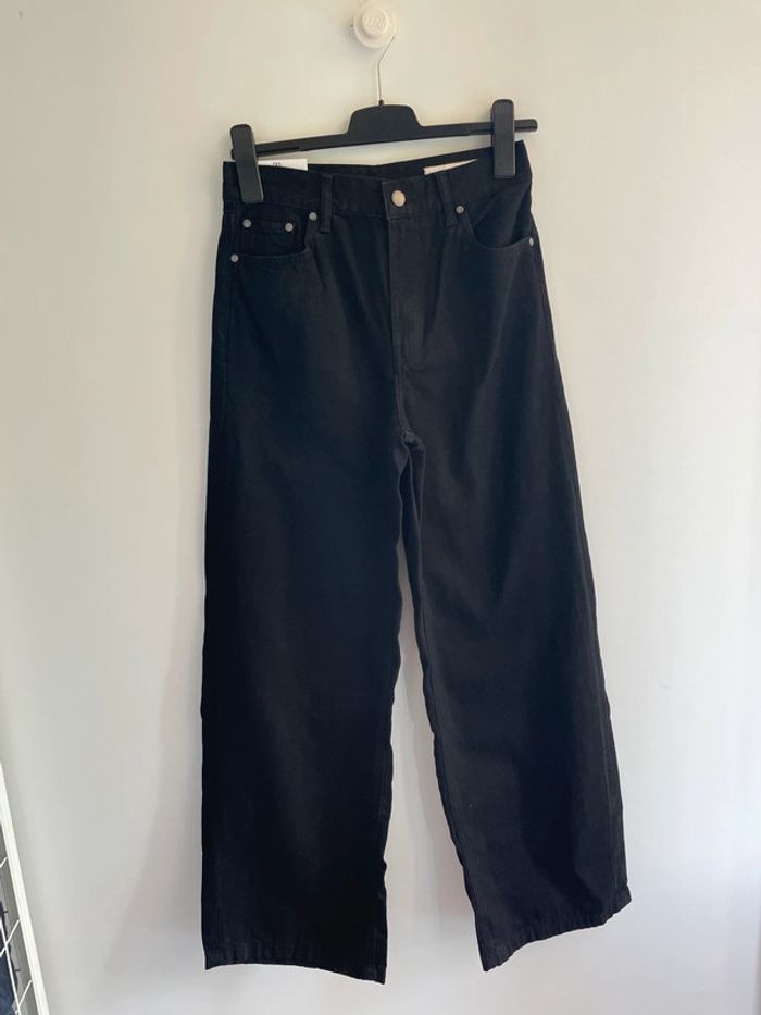 Jean noir large Zara neuf taille 34 - photo numéro 3