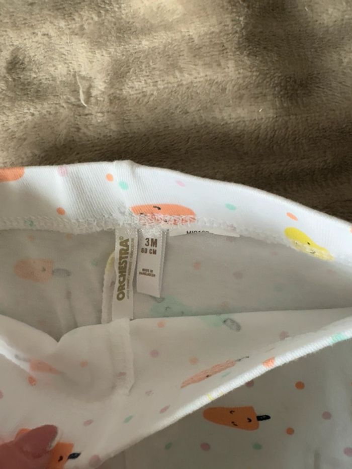 Lot de 2 legging fin bébé fille - photo numéro 3