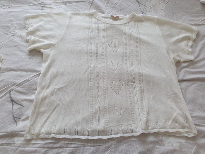 Pull léger blanc DAXON taille 54 - photo numéro 3