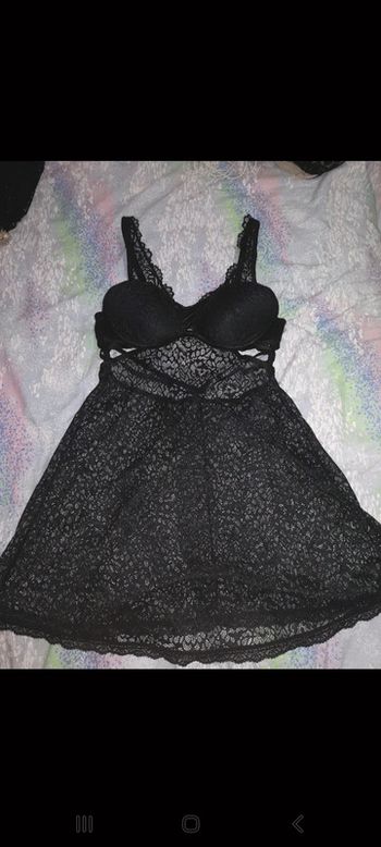 Nuisette en dentelle noir