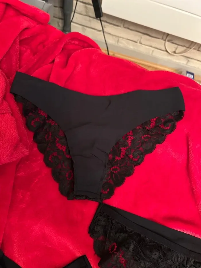 3 culottes dentelle noir - photo numéro 3