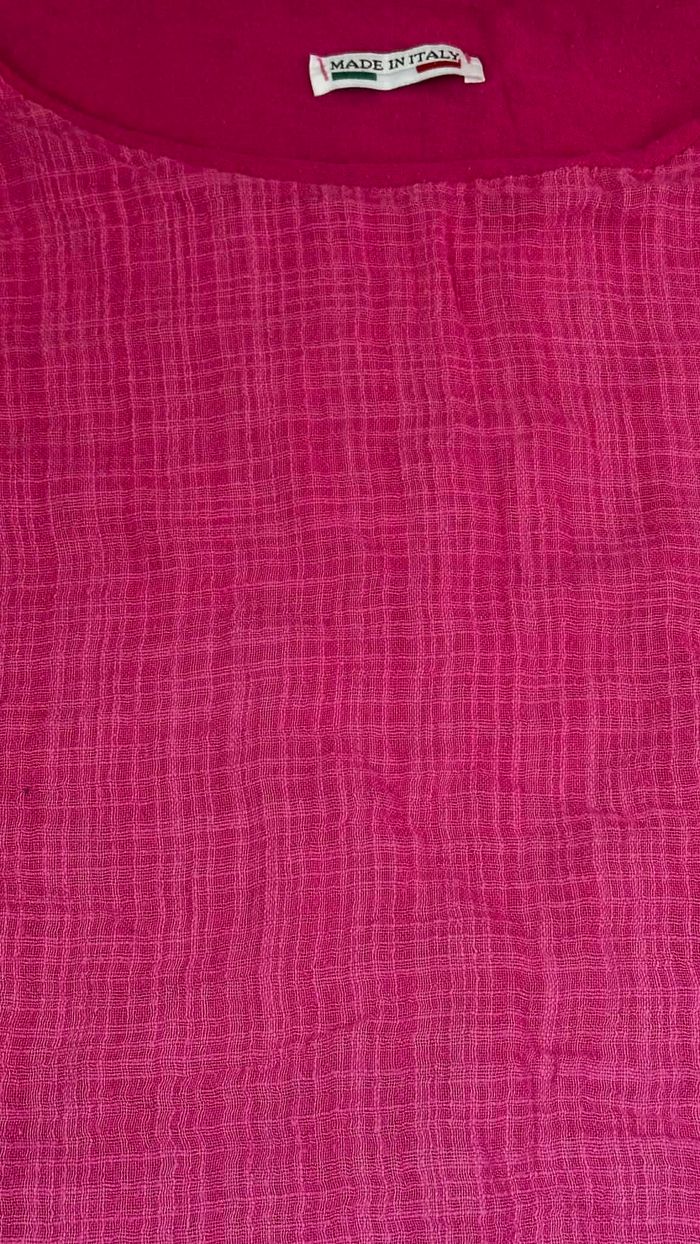 💫 Ravissant et original tee shirt / Haut made in Italy 46 / 48 une pure splendeur en parfait état - photo numéro 3