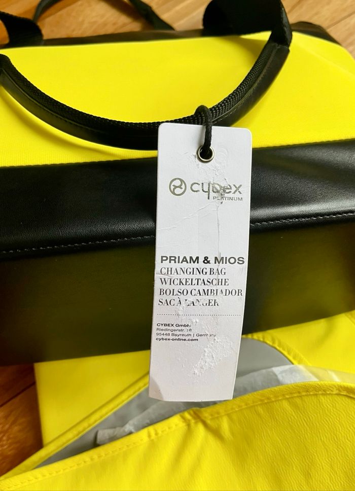 Sac à langer priam mios cybex mustard yellow jaune jamais utilisé - photo numéro 10