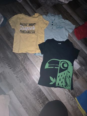 3 tee shirts manches courtes 3 ans