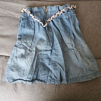 Jupe courte en jean