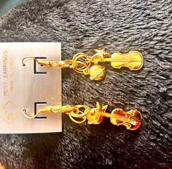 Boucles d’oreilles violon