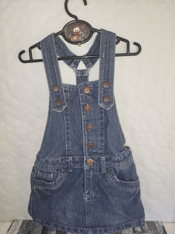 Robe salopette en jean-u collection-6ans