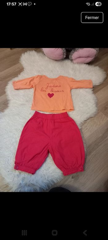 Très jolie ensemble 6 mois