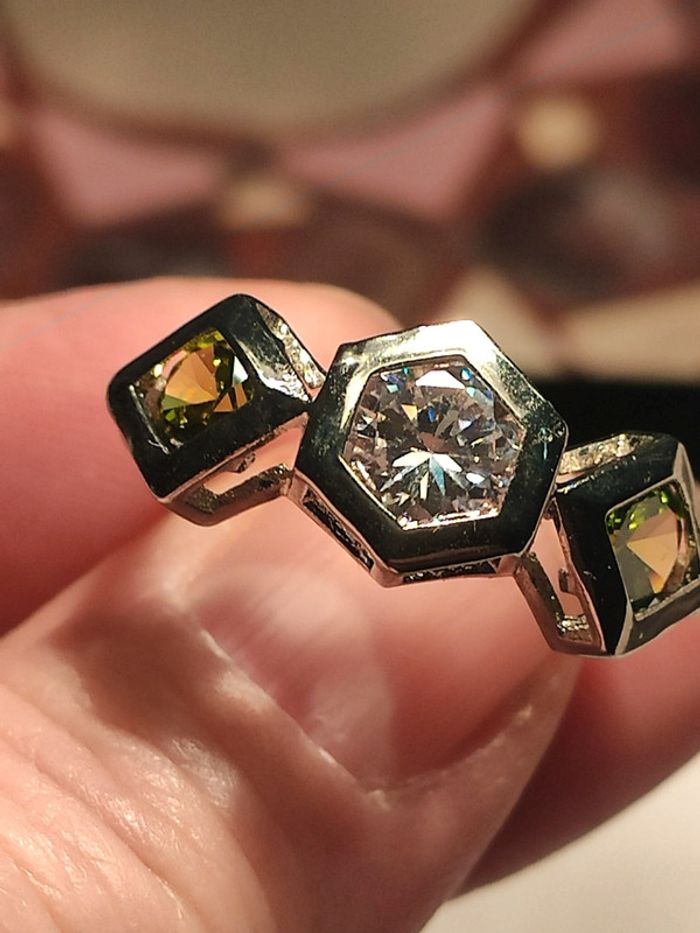 Bague acier et cristaux - photo numéro 5