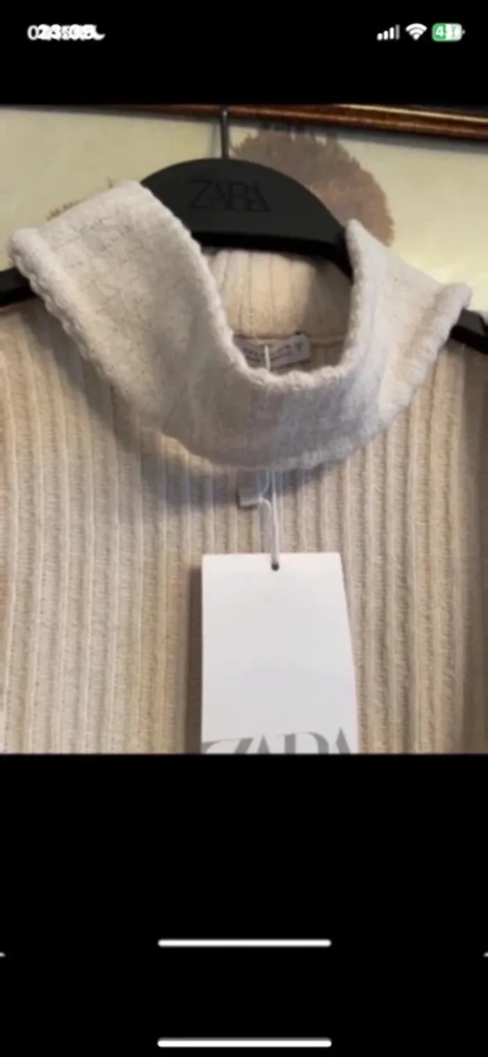 Nouveau haut taille L côtelé zara taille L - photo numéro 3