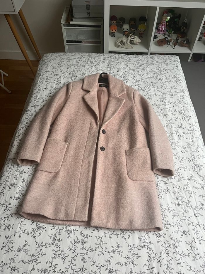 Manteau rose  only taille xs - photo numéro 2