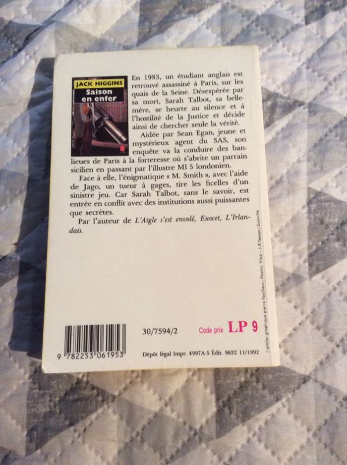 #saison en enfer Jack Higgins - photo numéro 4