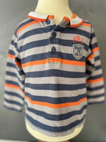Polo rayé bébé