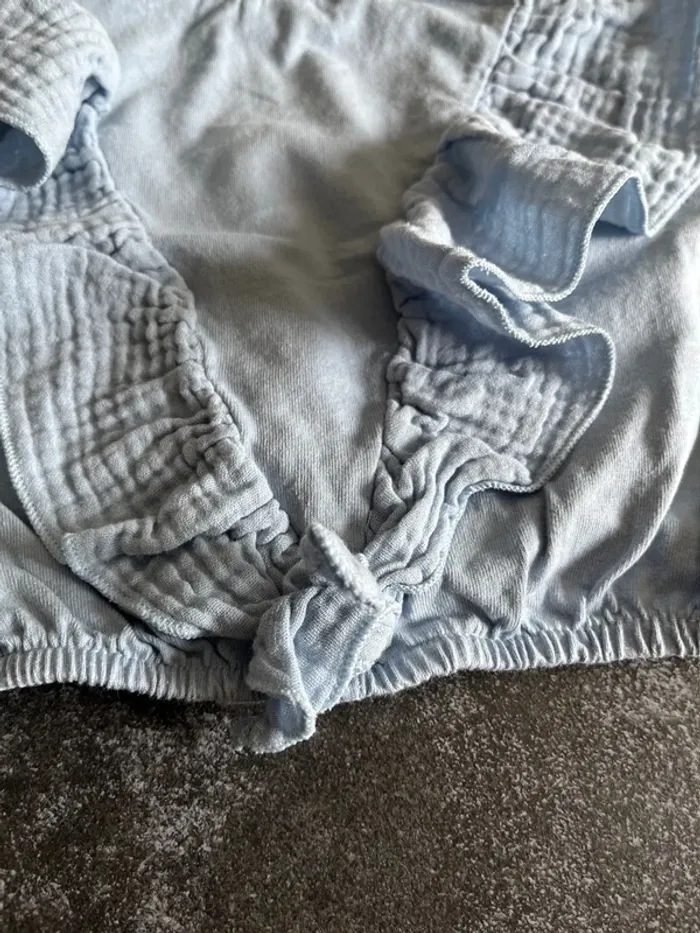 T-shirt manches courtes bleu 6-9 mois Zara - photo numéro 2