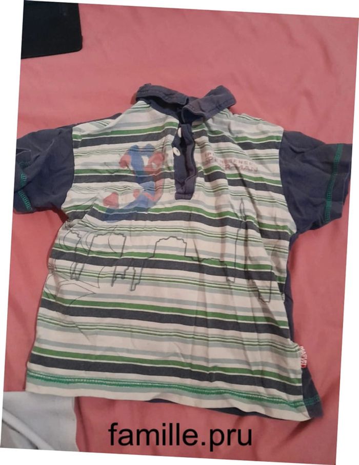 Polo spiderman 6 ans