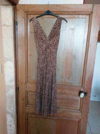 Robe longue léopard