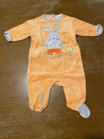 Pyjama orange lapin
