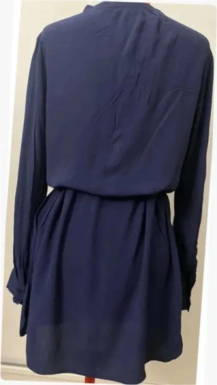 Robe ceinturée bleu marine Promod - photo numéro 7