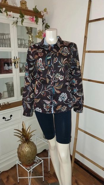 Chemise imprimée by Terre de Marins Neuve avec étiquette Taille 38