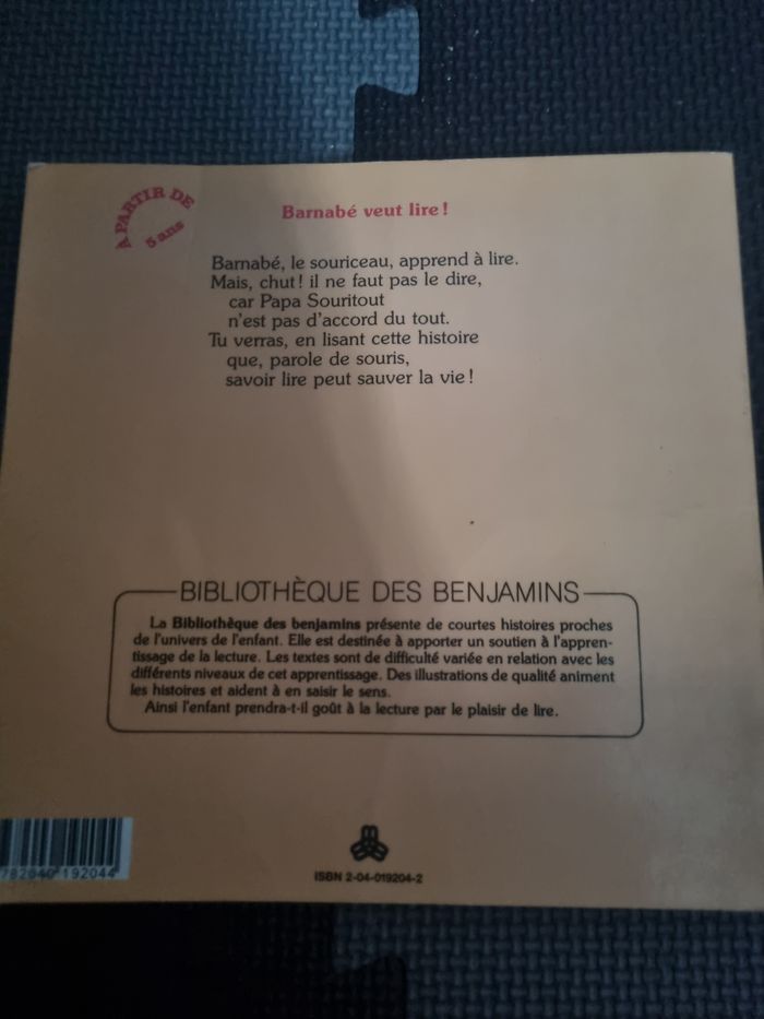 Livre enfant (Barnabé veut lire !) Dès 5ans - photo numéro 2