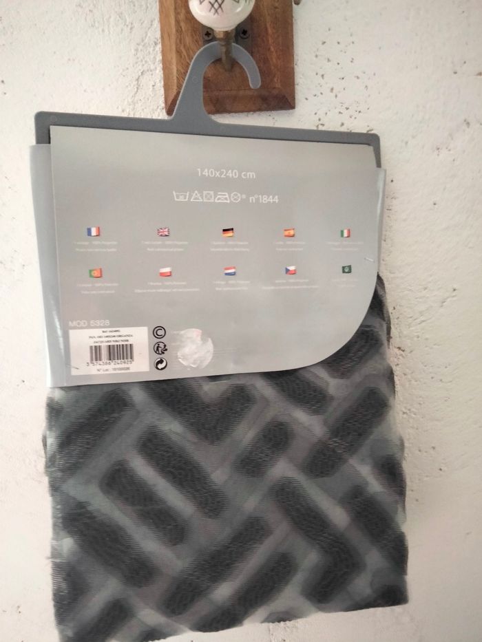 Voilage Niki noir 140x240 - photo numéro 3