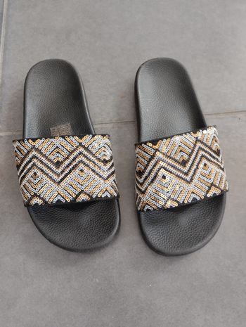 Mules à sequins pointure 38