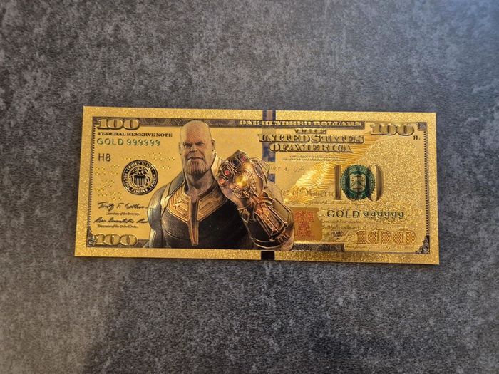 Billet OR à collectionner Thanos Marvel