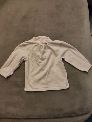 Sous pull rose pale Kiabi 12 mois