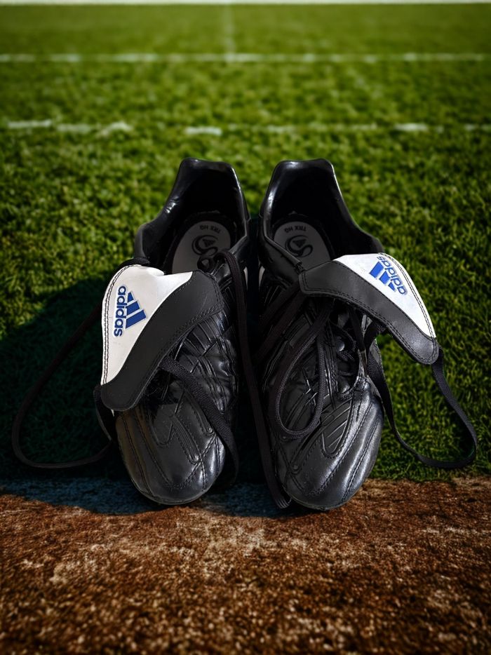 Adidas Predator crampons noirs/blancs – Très bon état  - Crampons de collection - Rare - photo numéro 2