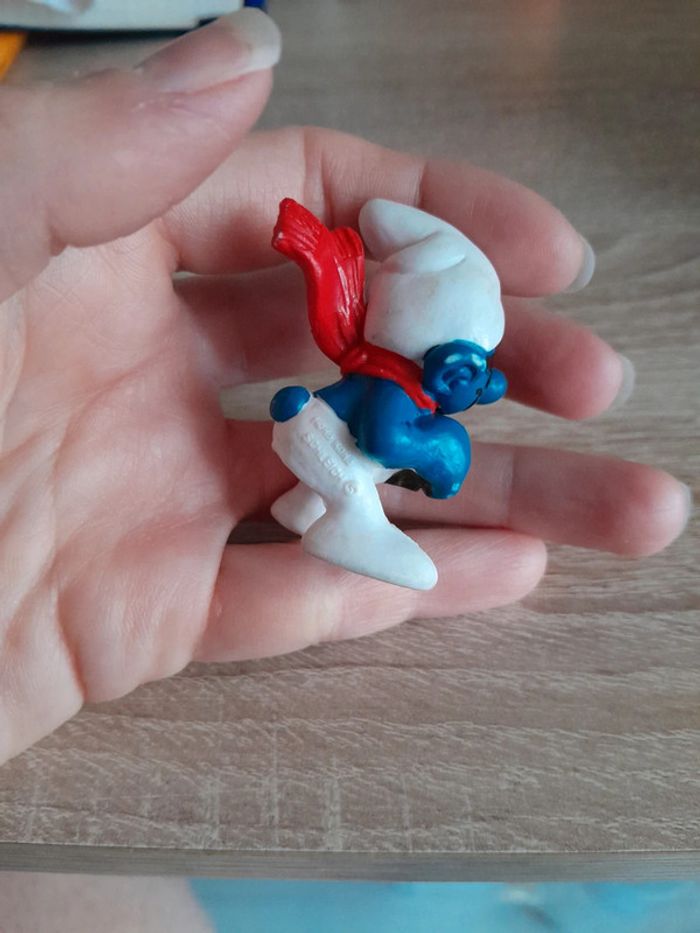 Magnifique schtroumpf aviateur ancien - photo numéro 4