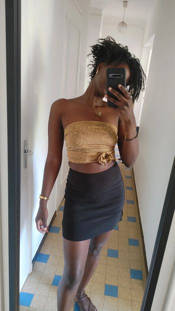Mini-jupe de la marque Pimkie vintage fente