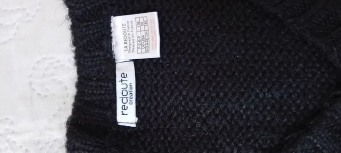 Robe pull col en V noire fille 10 ans la redoute - photo numéro 16